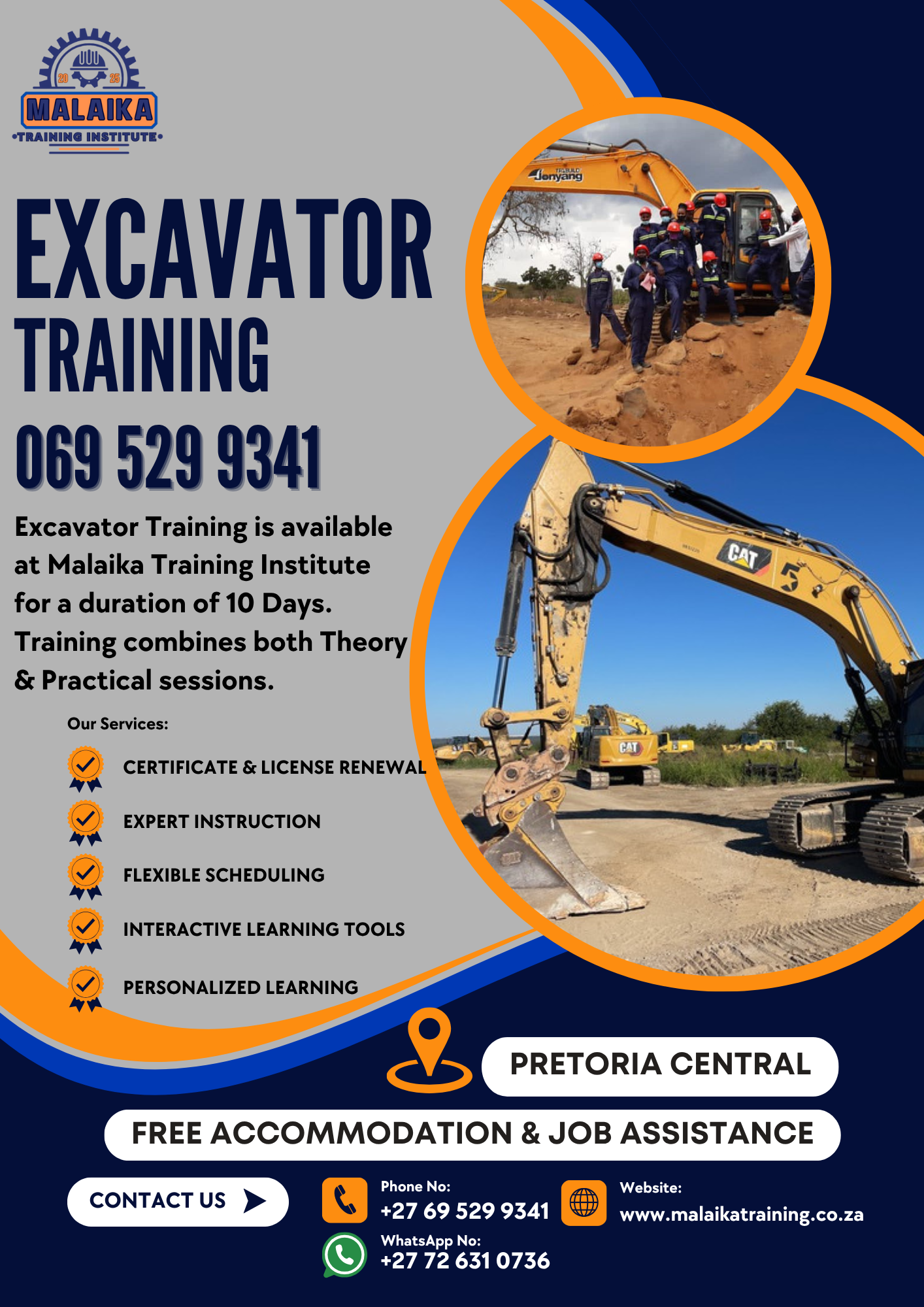 Excavator Training in Bloemfontein
